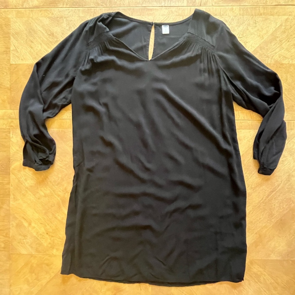 Old Navy Long Sleeve Black Dress | Size L